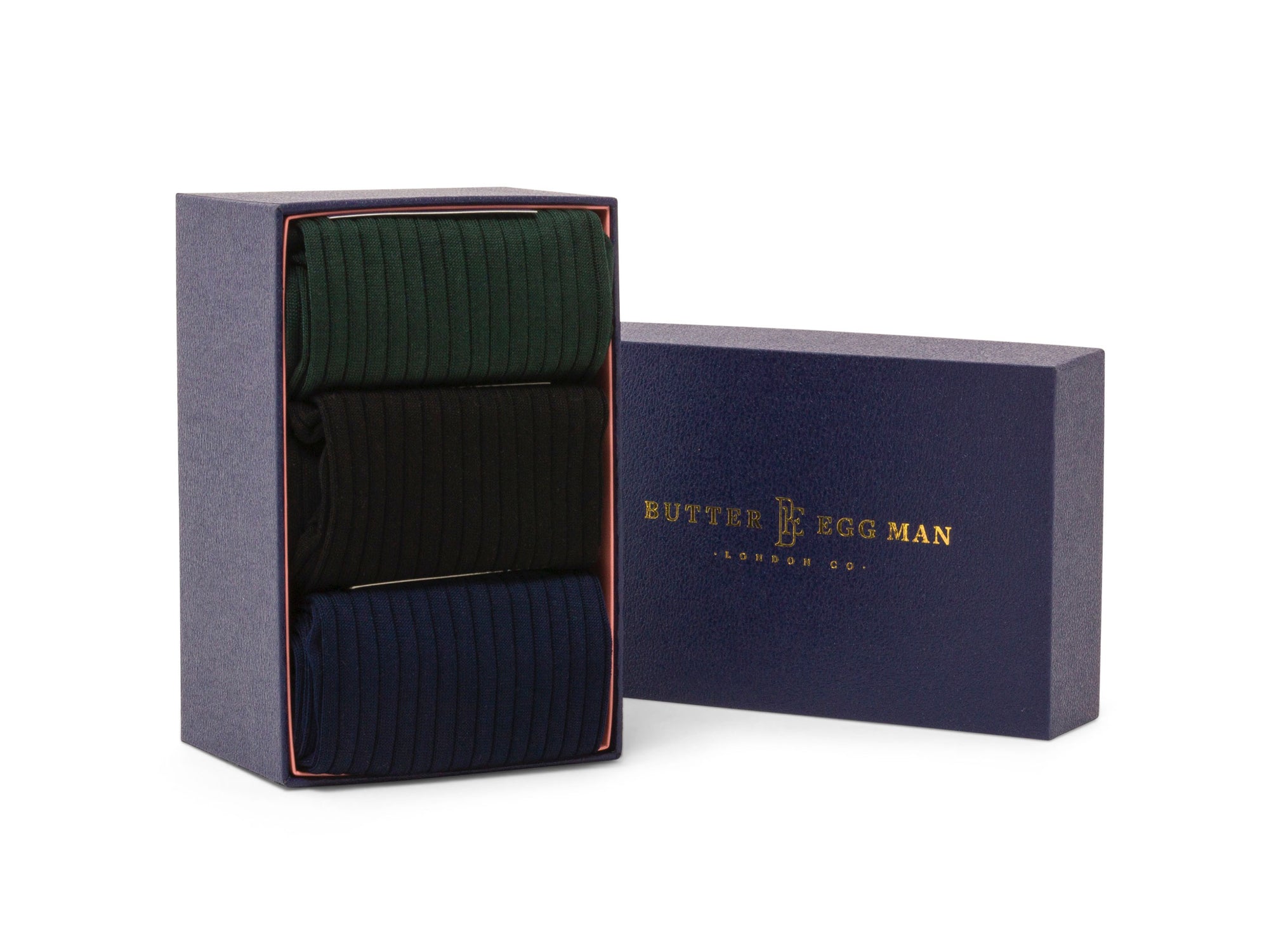 Louis 3 pair Box Set - Black, Navy & Green